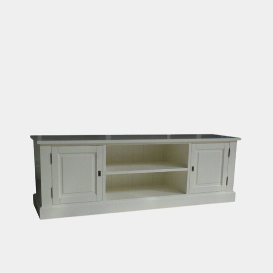123schrank TV-Sideboard miss 08 - 180x46x60H cm - 2 geschlossene Flügeltüren - offenes Mittelfach - mit Kabeldurchlass