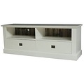 123schrank Miss 02 TV-Sideboard - 160x46x60H cm - 2 offene Fächer - 2 Schubladen - mit Kabelloch