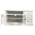 123schrank TV-Sideboard Island 06 - 125x50x65H cm - 3 Schubladen - 2 Flügeltüren - mit TV-Kabelloch
