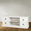 123schrank TV-Sideboard Island 15 - 150x50x60H cm - 4 Schubladen - offenes Mittelfach - mit Kabeldurchlass