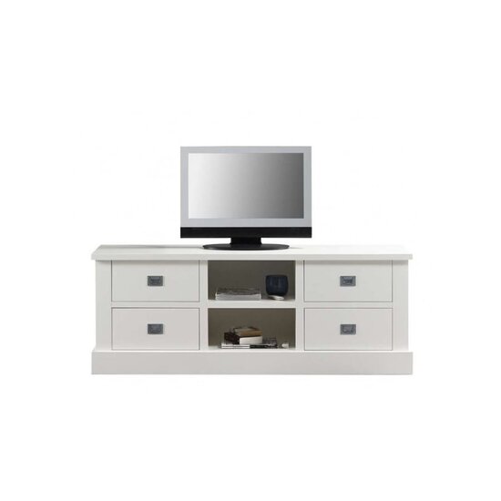 123schrank TV-Sideboard Island 15 - 150x50x60H cm - 4 Schubladen - offenes Mittelfach - mit Kabeldurchlass