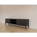123schrank TV-Sideboard Tomar - 220x40x40H cm - auf Füßen - 2 push-to-open Türen - 2 offene Fächer - schlichtes Design