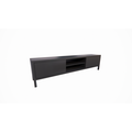 123schrank TV-Sideboard Tomar - 220x40x40H cm - auf Füßen - 2 push-to-open Türen - 2 offene Fächer - schlichtes Design