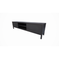 123schrank TV-Sideboard Tomar - 220x40x40H cm - auf Füßen - 2 push-to-open Türen - 2 offene Fächer - schlichtes Design