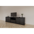 123schrank TV-Sideboard Amalfi - 220x40x60H cm - 4 grifflose Push-to-open-Türen - 1 Push-to-open-Schublade - schlichtes Design