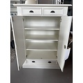 123schrank Alicante Mädchenkleiderschrank - 100x53x140H cm - 3 Soft-Close-Schubladen - 2 geschlossene Flügeltüren - 3 Einlegeböden