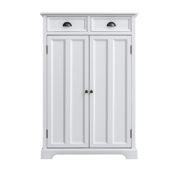 123schrank Mädchenschrank Amsterdam - 90x40x135H cm - 2 Schubladen - 2 Flügeltüren