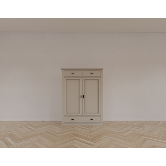 123schrank Mädchenkleiderschrank Montana 06 -100x53x140H cm - Soft-Close-Schubladen - 2 Flügeltüren