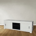 123schrank TV-Sideboard Hawai 05 - 165x50x55H cm - schlankes Design - 2 Schiebetüren - offenes Mittelfach - mit Kabeldurchlass
