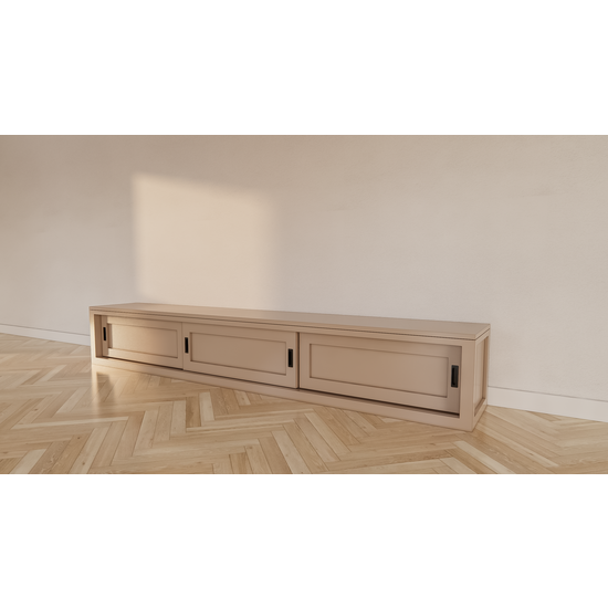 123schrank TV-Sideboard Medellin - 300x40x40 - 3 Schiebetüren - schlichtes Design