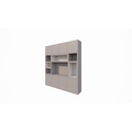 123schrank TV-Schrank Chard - 250x45x270H cm - Fach in Fach - Türen zum Öffnen mit Druckknopf - schlichte Ausführung