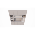 123schrank TV-Schrank Chard - 250x45x270H cm - Fach in Fach - Türen zum Öffnen mit Druckknopf - schlichte Ausführung