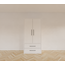 123schrank Kleiderschrank Zakyntos 02 - 120x60x200H cm - 2 Türen - 2 Schubladen