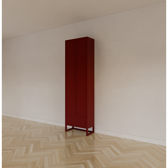 123schrank Bandon Schrank - 60x30x210H cm - auf Beinen - Soft-Close-Schublade