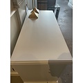 123schrank Ausstellungsstück TV-Sideboard Moonstar - 115x50x70H cm - RAL 9010 - leichte Kratzer auf der oberen Ablage