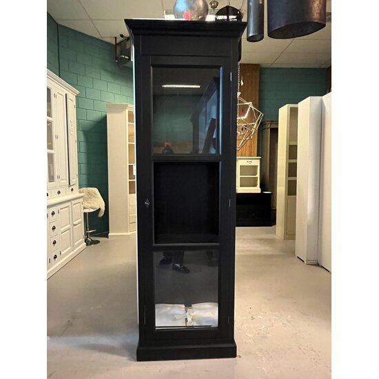 123schrank Ausstellungsstück Vitrinenschrank Toulon 75x40x220H cm - RAL 9005