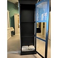 123schrank Ausstellungsstück Vitrinenschrank Toulon 75x40x220H cm - RAL 9005
