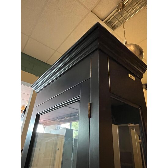 123schrank Ausstellungsstück Vitrinenschrank Toulon 75x40x220H cm - RAL 9005