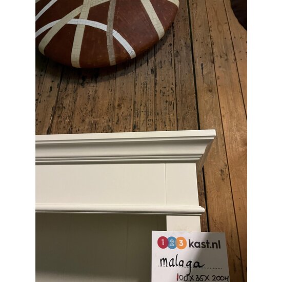 123schrank Ausstellungsstück Bücherregal Malaga - 100x35x200H cm - RAL 9001