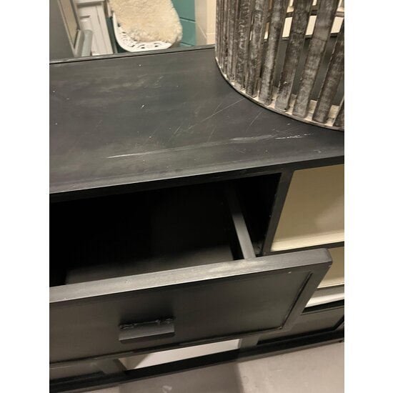 123schrank Ausstellungsstück TV-Schrank Metall - 100x47x67H cm