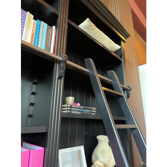 123schrank Ausstellungsstück Bücherschrank Private Library - 300x43x240H cm - RAL 9005