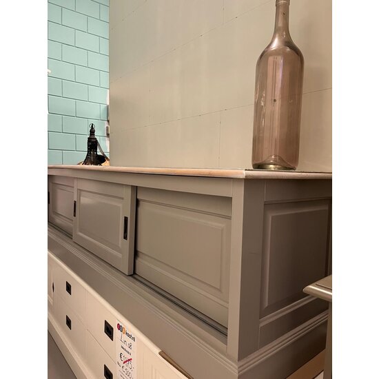 123schrank Ausstellungsstück Sideboard Lin 05 - 180x50x50(H) cm - Eichenplatte