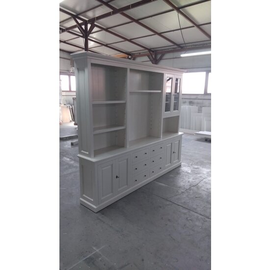 123schrank Maßgeschneidertes Sideboard Spezial Gare du Nord - 270x40x220(H) cm - RAL 9001