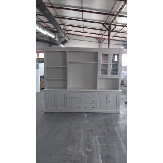 123schrank Maßgeschneidertes Sideboard Spezial Gare du Nord - 270x40x220(H) cm - RAL 9001