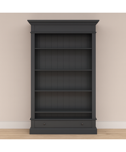 Ausstellungsstück Vitrine Bücherregal Malaga - 1M - RAL 7021