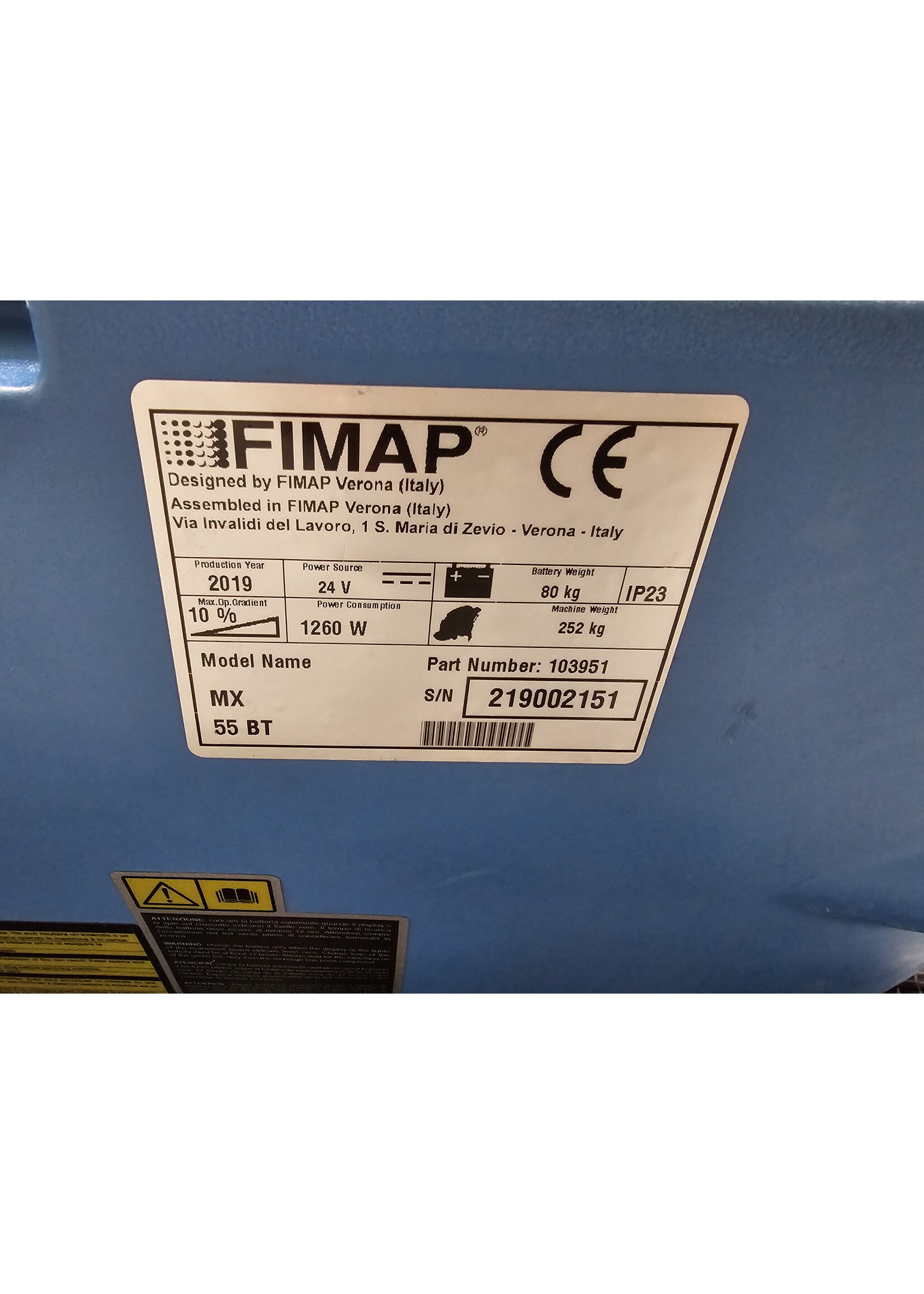 Fimap S.p.A. Fimap MX 50 BT