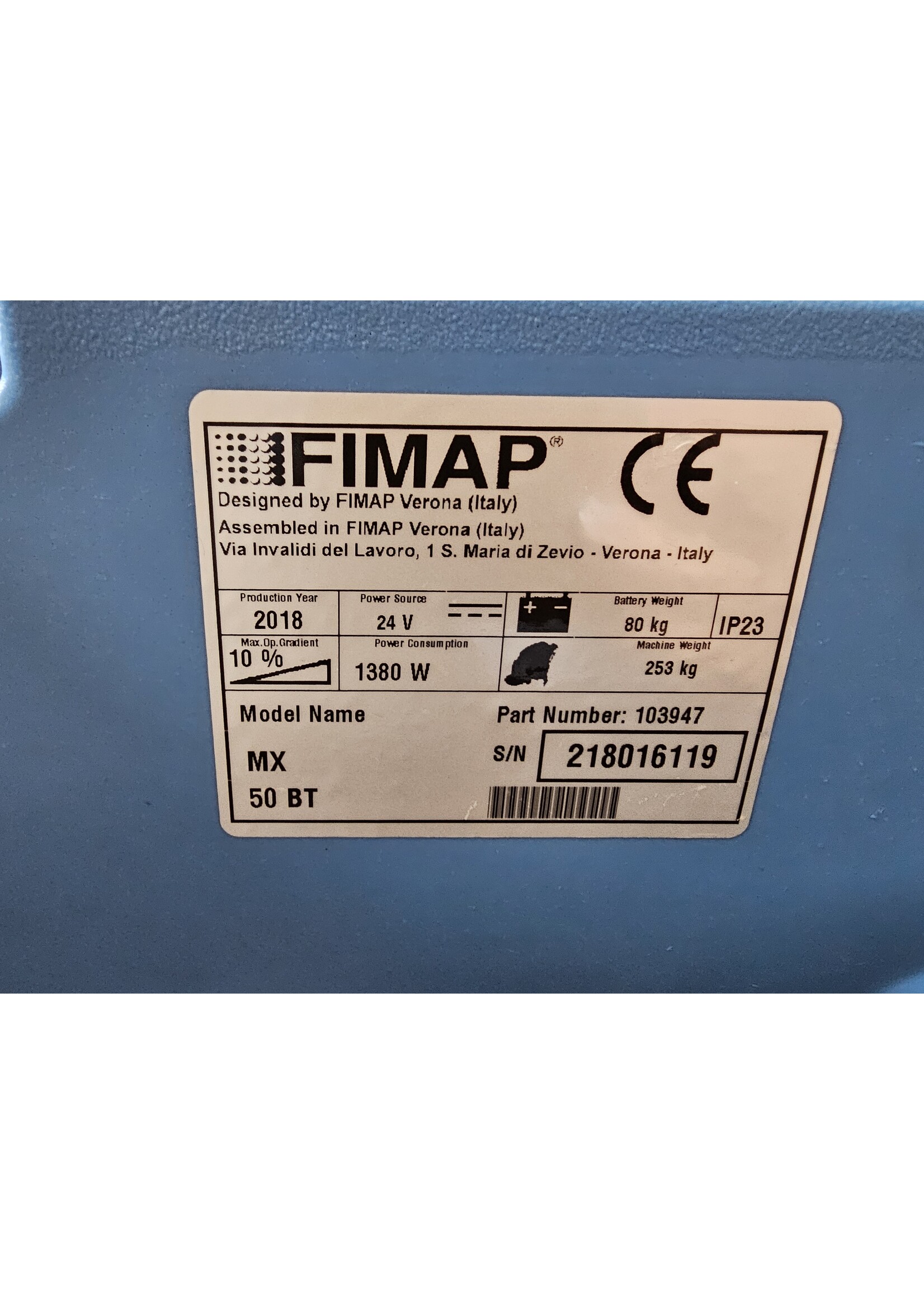 Fimap Fimap MX 50 BT