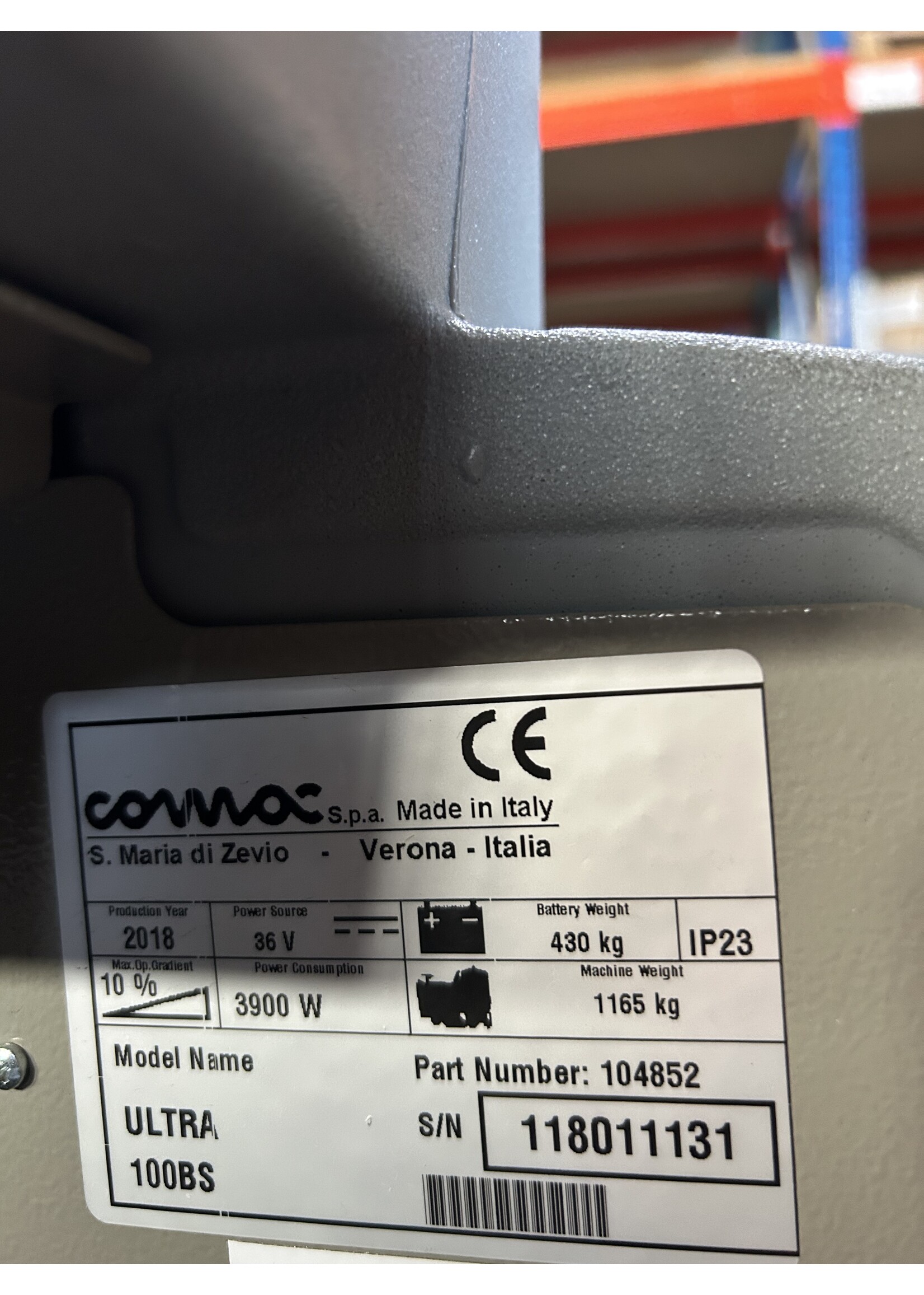 Comac S.p.A. Comac Ultra 100 BS – Aufsitz-Scheuersaugmaschine (diverse Mängel)