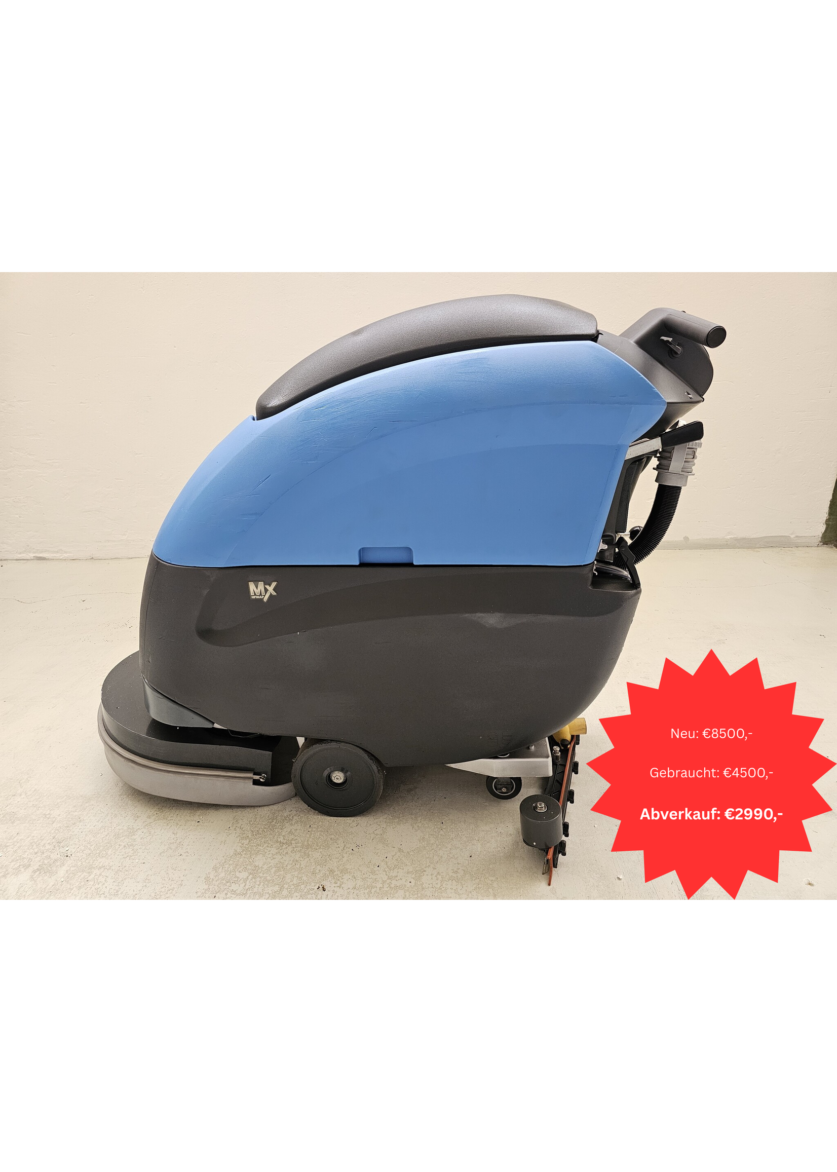 Fimap S.p.A. Fimap MX 50 BT – Nachläufer-Scheuersaugmaschine (inkl. Ladegerät & Batterie, 386 h)