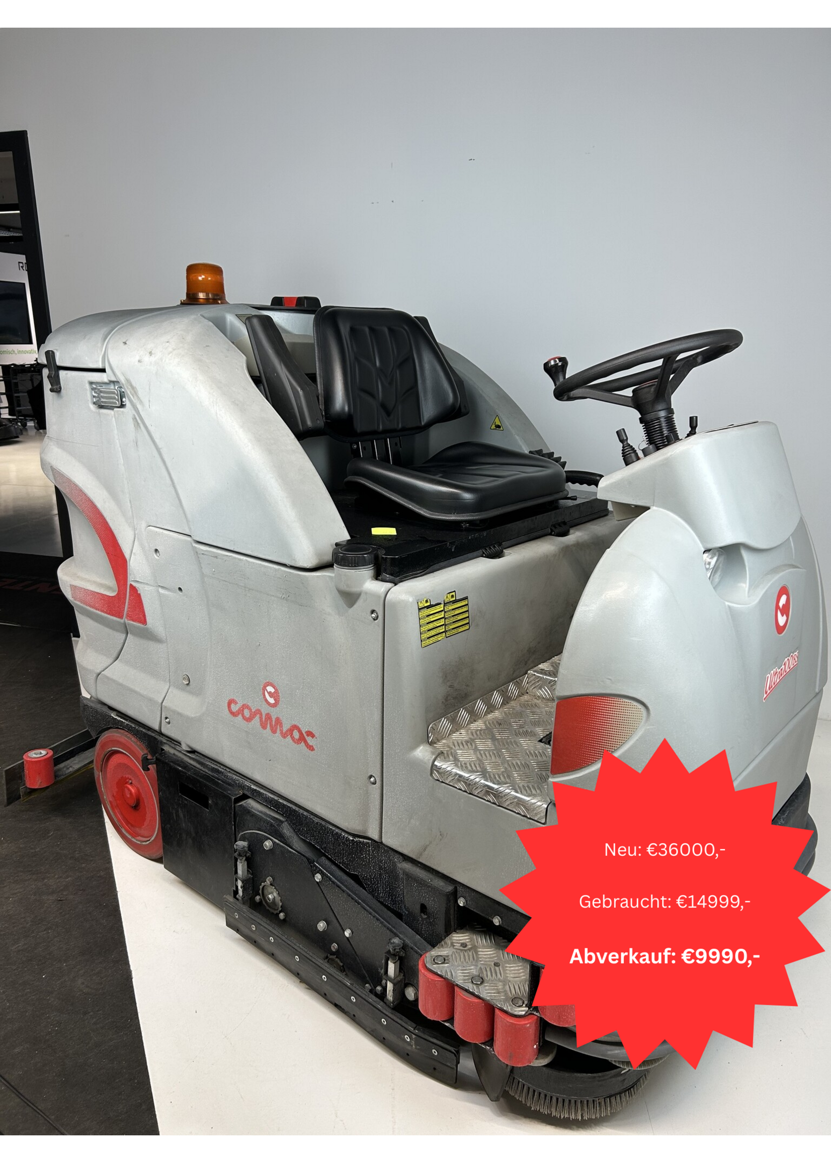 Comac S.p.A. Comac Ultra 100 BS – Aufsitz-Scheuersaugmaschine mit Kehreinheit