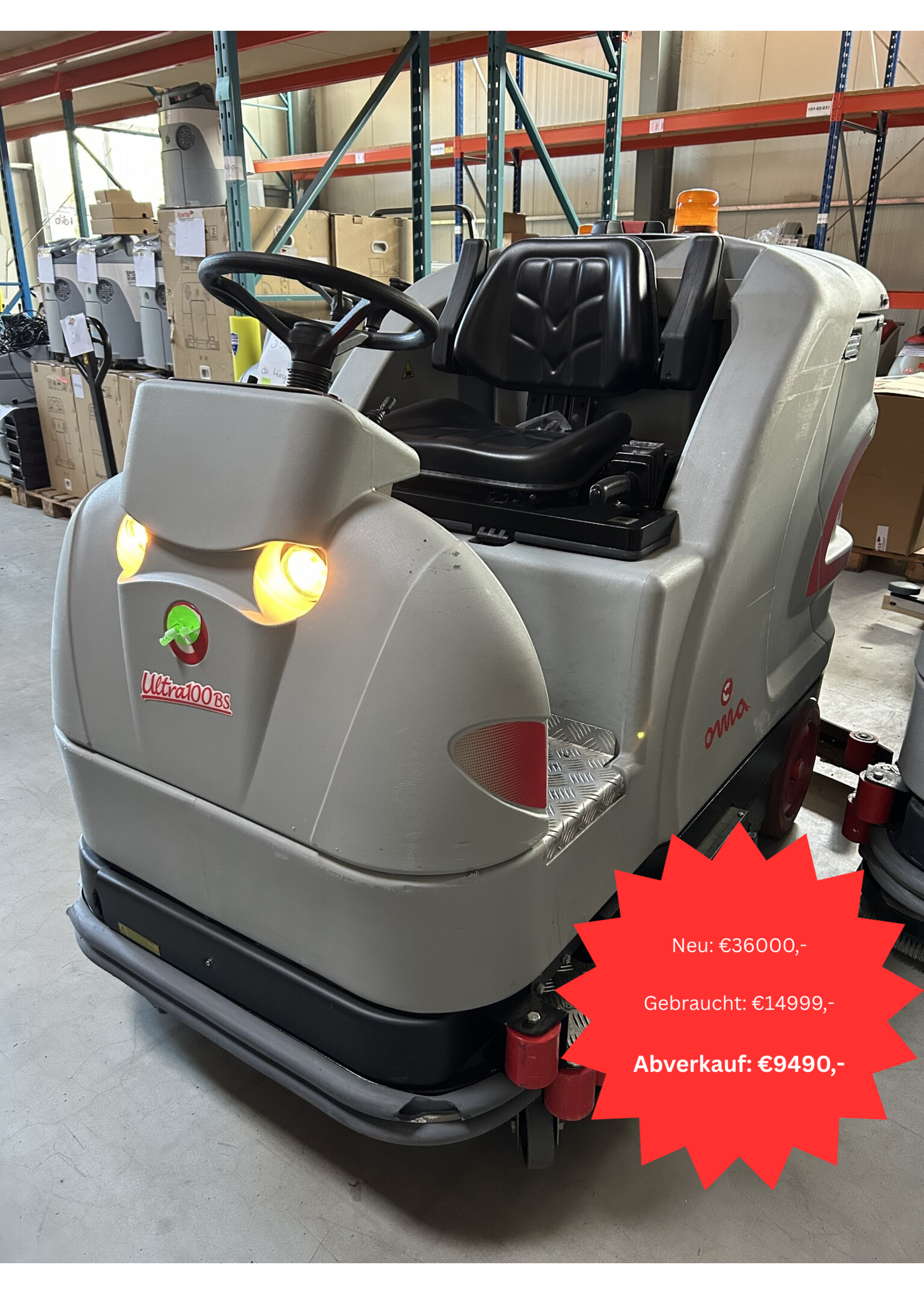 Comac S.p.A. Comac Ultra 100 BS – Aufsitz-Scheuersaugmaschine mit Kehrfunktion