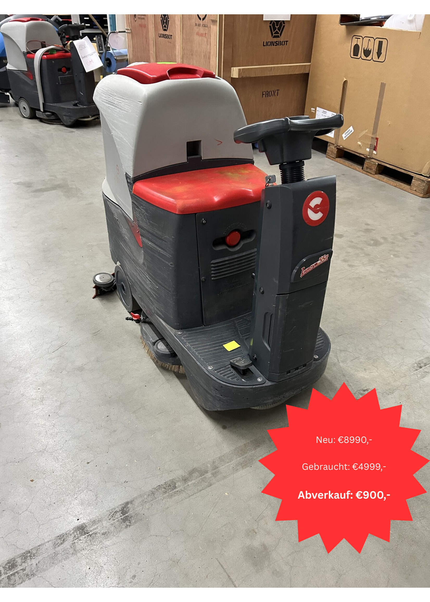Comac S.p.A. Comac Innova 55 B – Aufsitz-Scheuersaugmaschine (reparaturbedürftig)