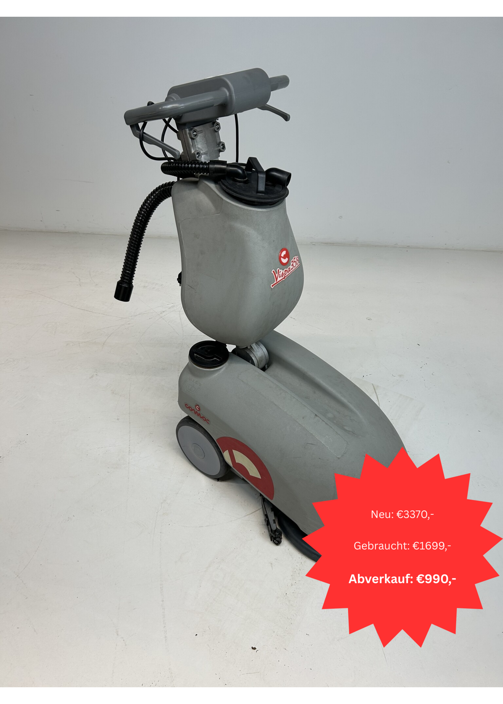 Comac S.p.A. Comac Vispa 35 B – Akku-Nassschrubbautomat (35 cm, Nachläufer)