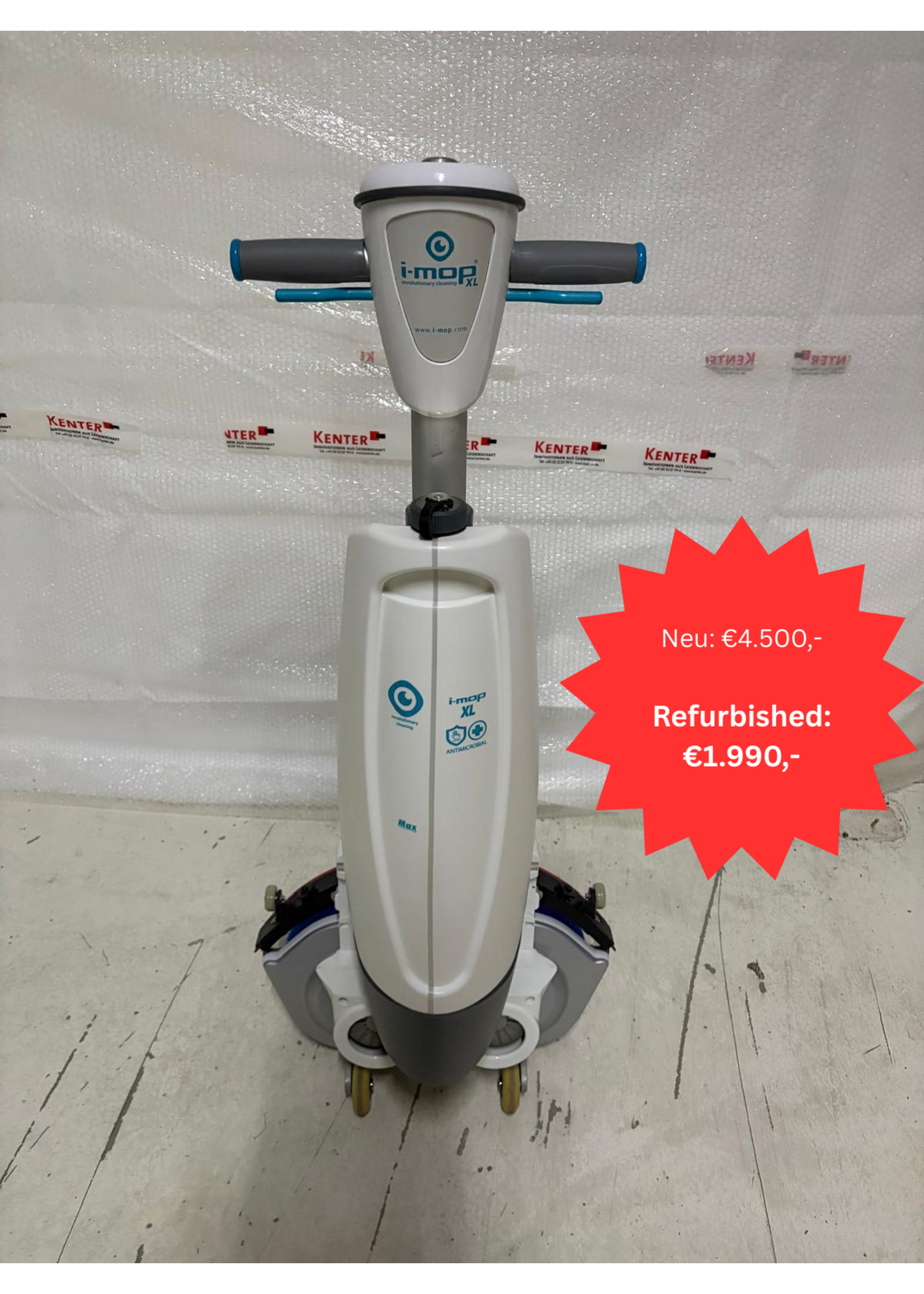 i-team Global B.V. i-Mop XL Basic – kompakte Scheuersaugmaschine (generalüberholt)