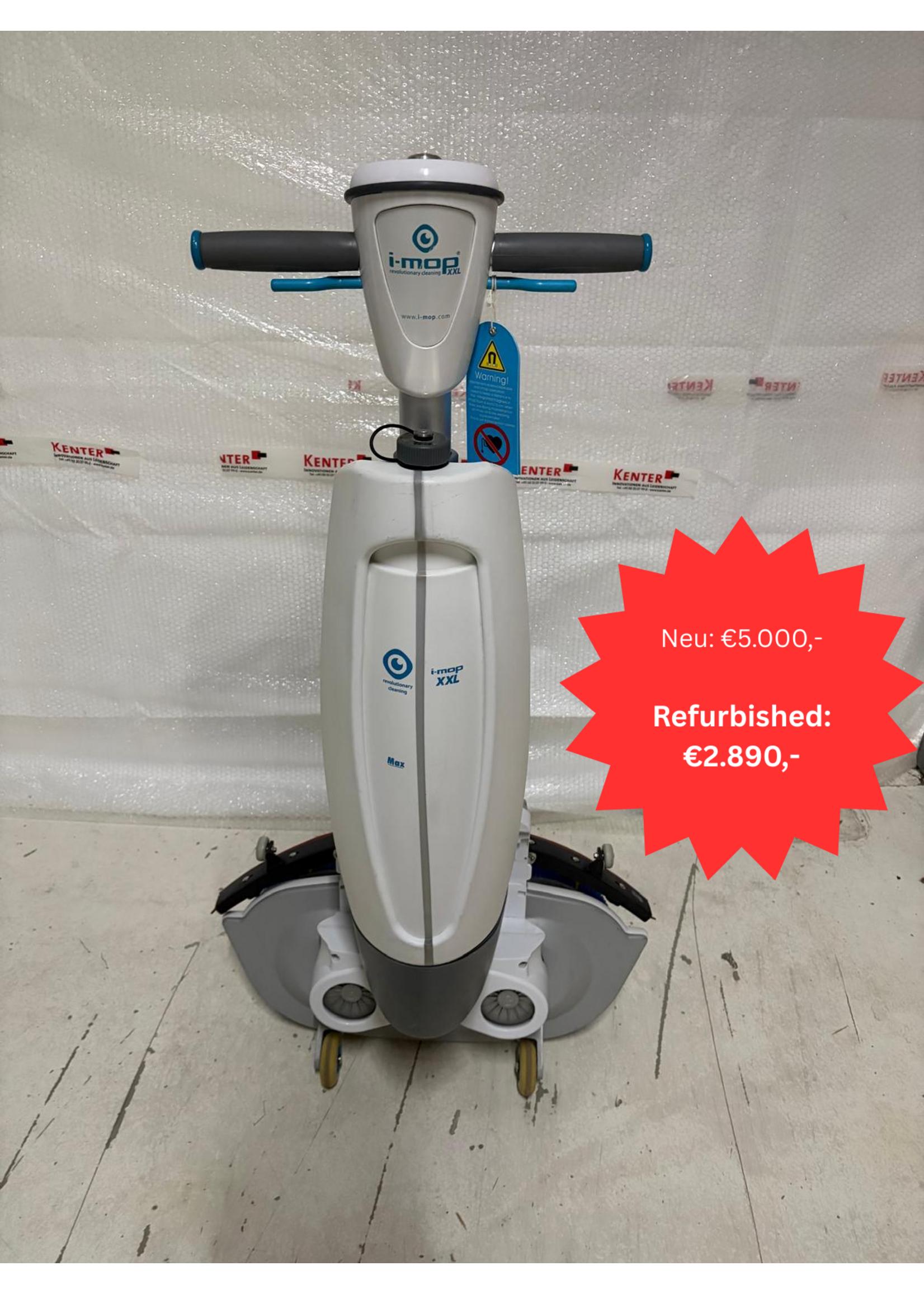 i-team Global B.V. i-Mop XXL Basic – kompakte Scheuersaugmaschine (generalüberholt)