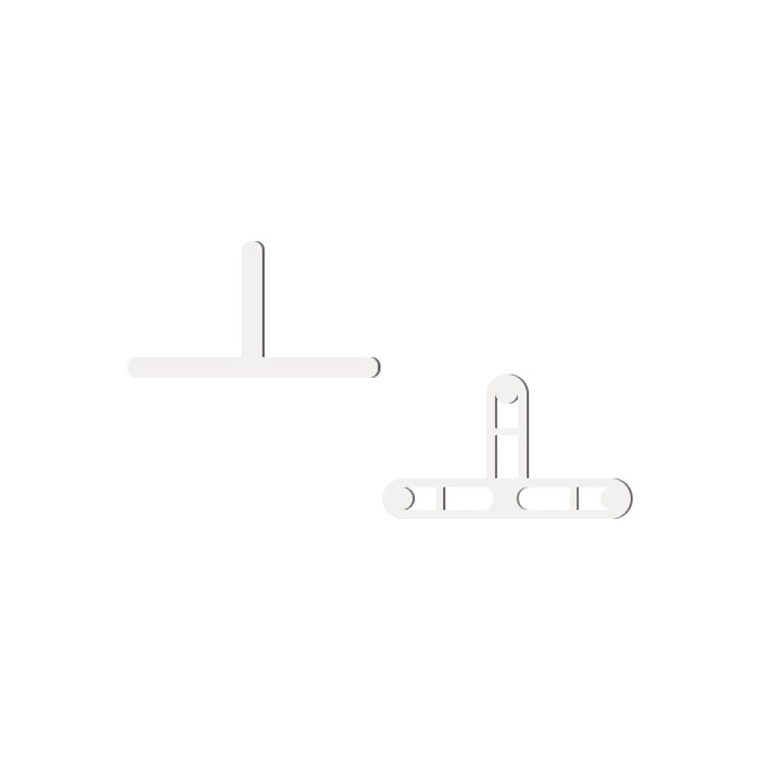 BIHUI BIHUI Tegelkruisjes T 250 stuks - 3 mm.