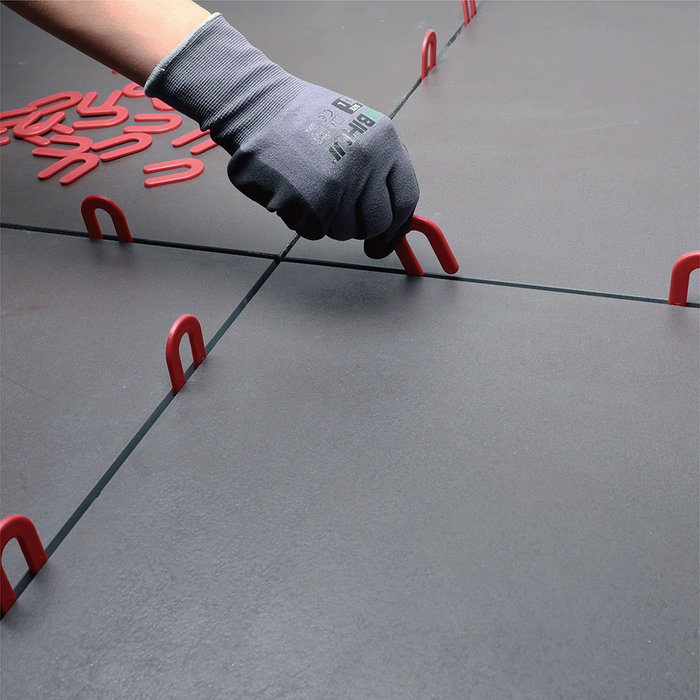 BIHUI BIHUI Hoefijzer Vulplaat Rood 300 stuks 3 mm.