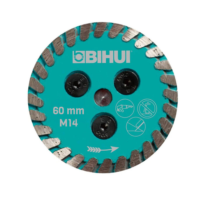 BIHUI BIHUI Mini Wheel Diamantschijf M14 60 mm.
