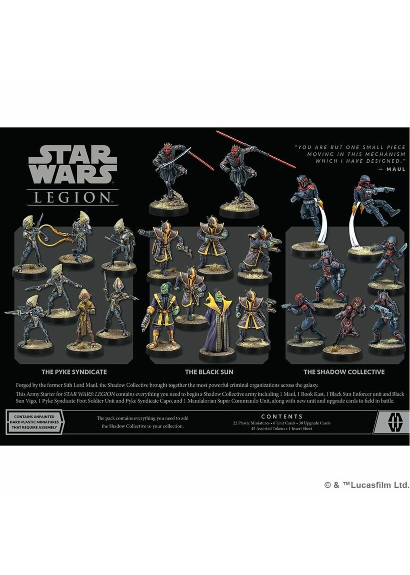 Star wars: Legion Shadow Collective