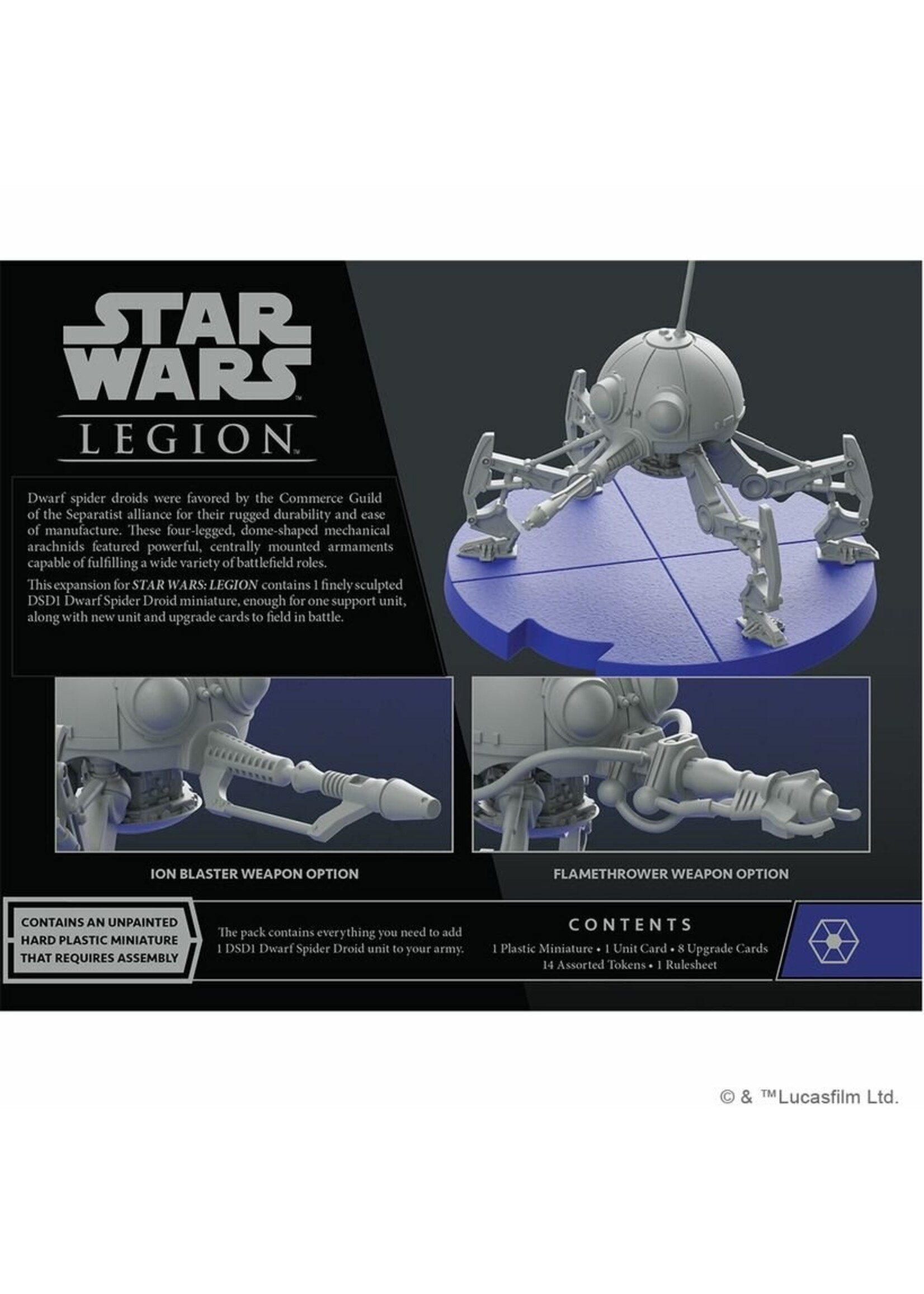 Star wars: Legion DSD1 Dwarf Spider Droid