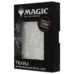 Magic the gathering Vraska silver plated metal card