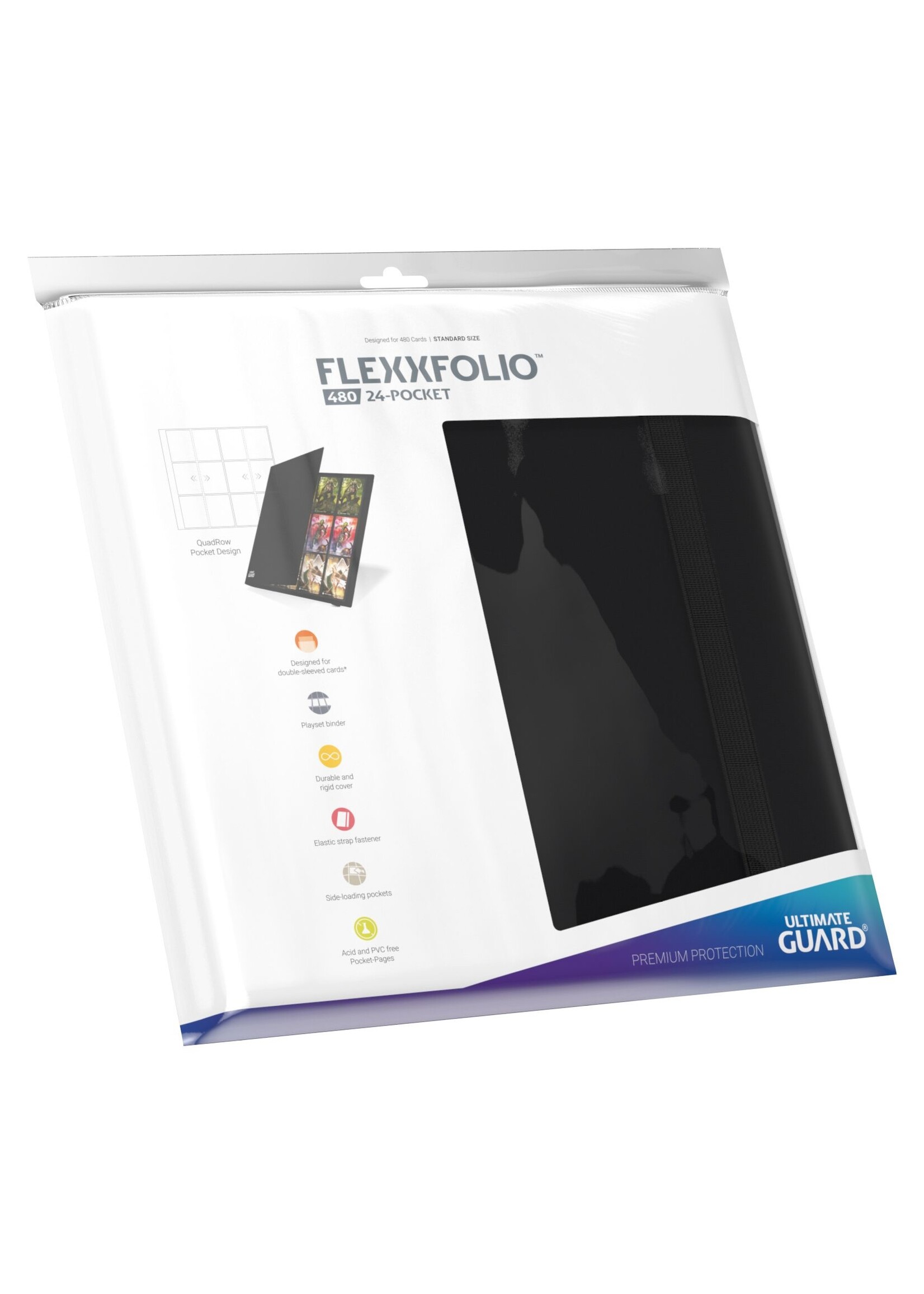 Ultimate Guard Flexxfolio 480 - 24-Pocket (Quadrow) - Black