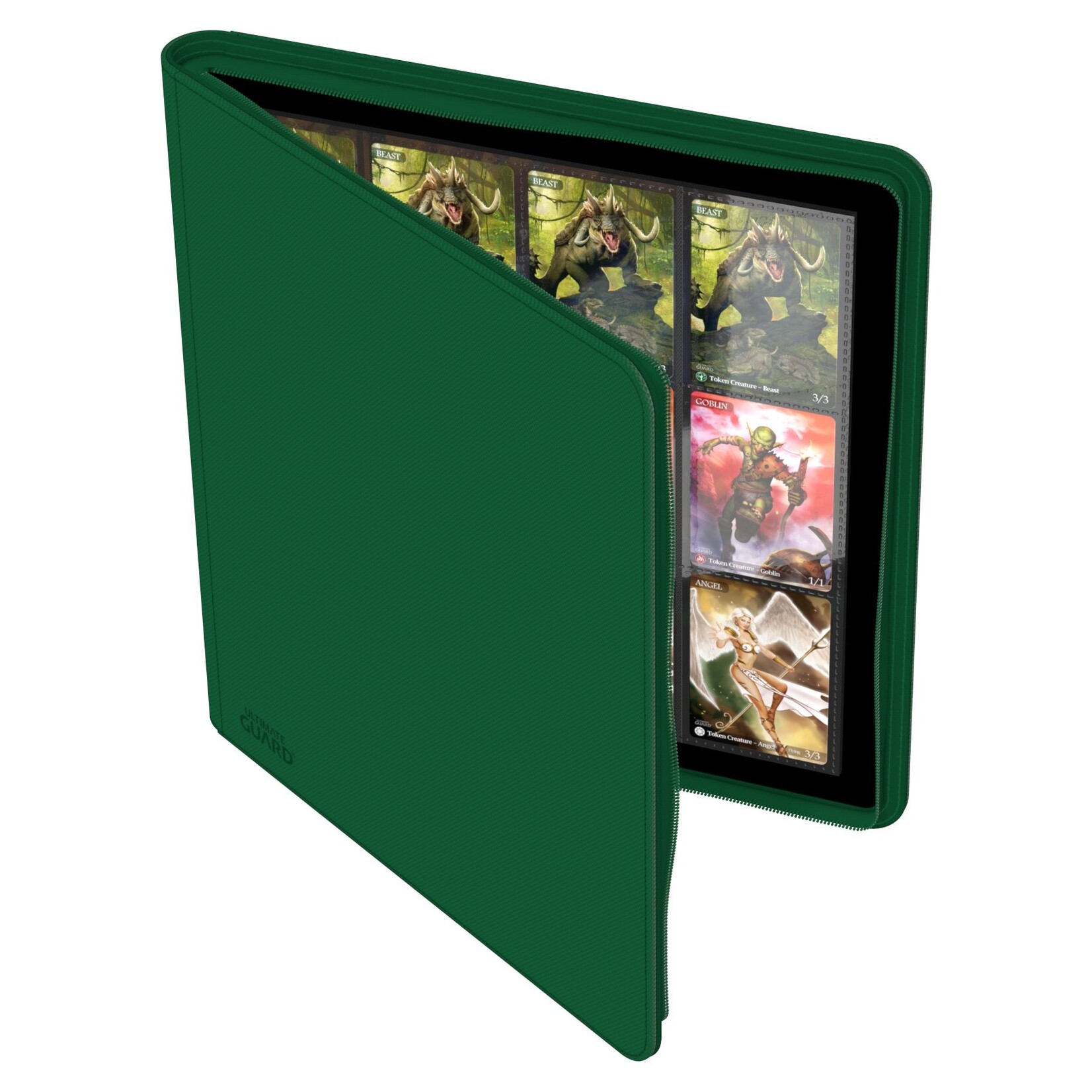 Ultimate Guard Zipfolio 480 - 24-Pocket XenoSkin (Quadrow) - Green