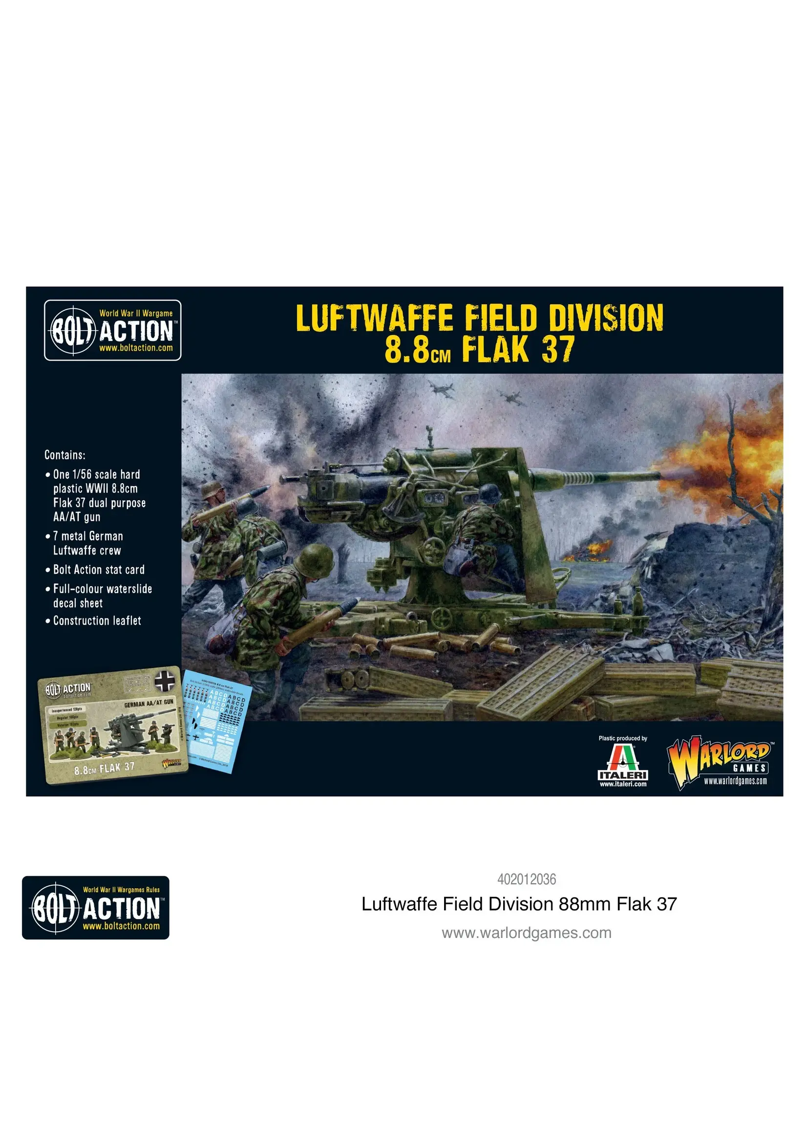 Luftwaffe field Division 8.8cm Flak 37- German Army - Bolt action