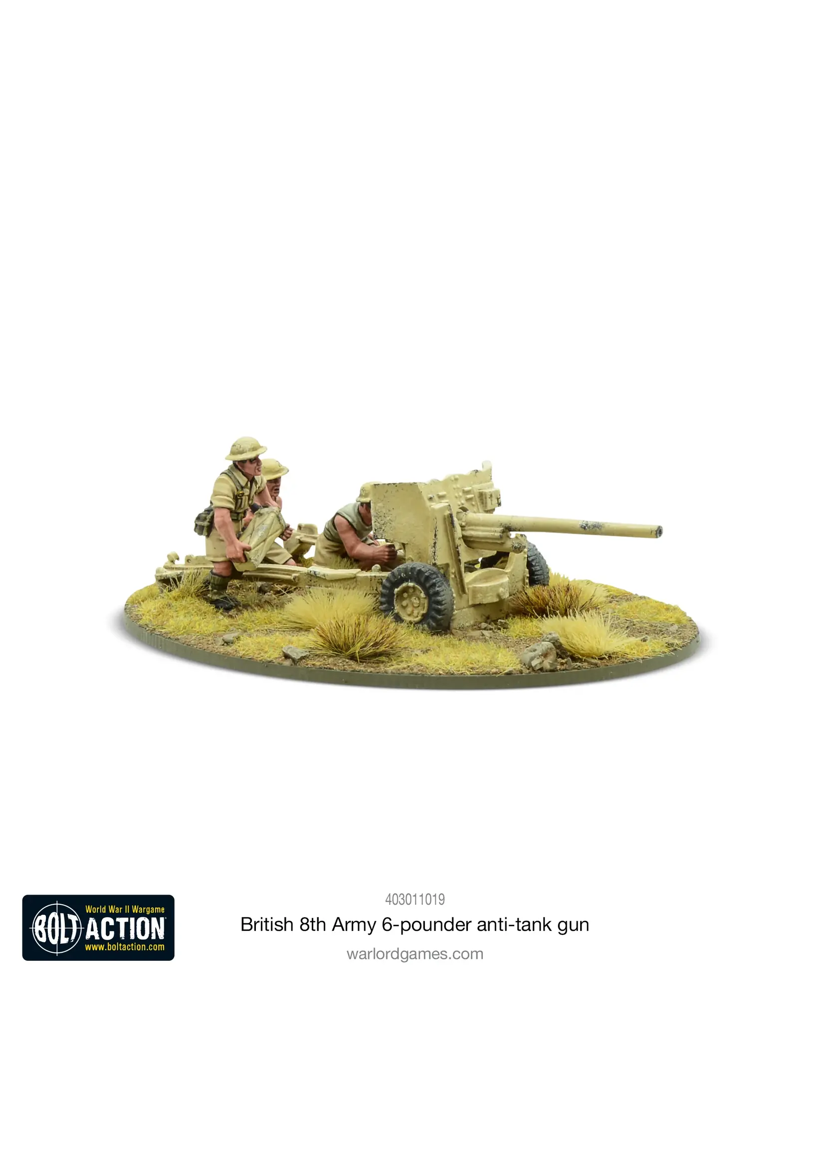 6 pounder ATG: British 8th army - Bolt action