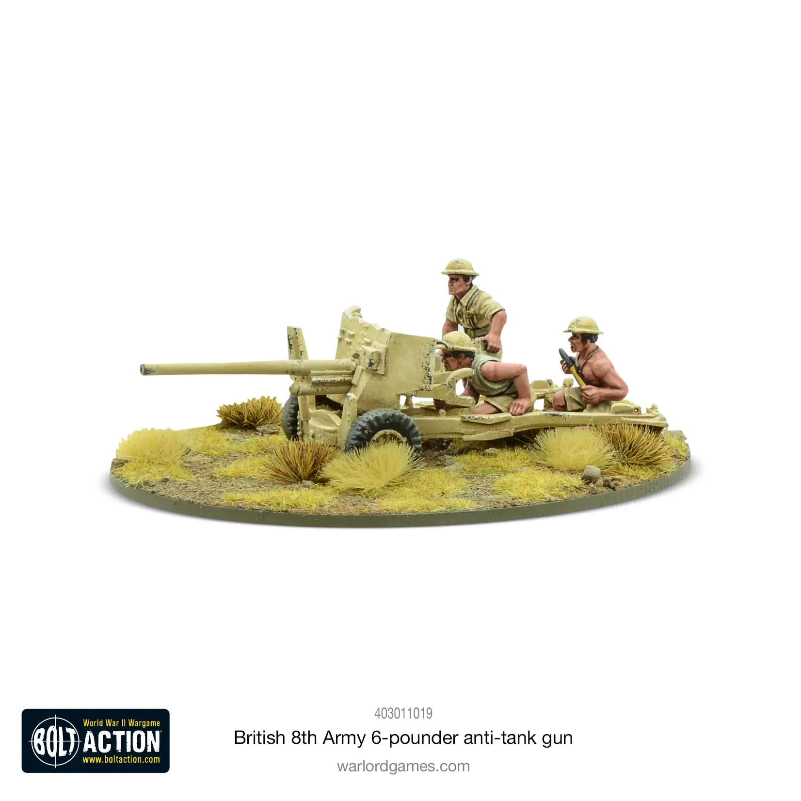6 pounder ATG: British 8th army - Bolt action